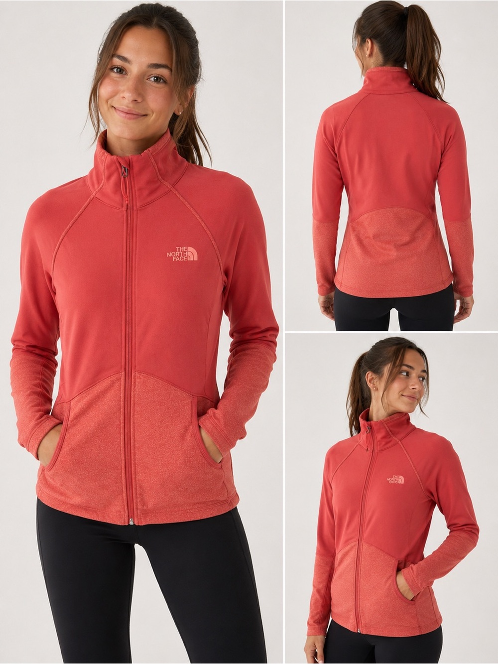 The North Face Women’s XS Cinder 100 Full Zip Jacket Coral